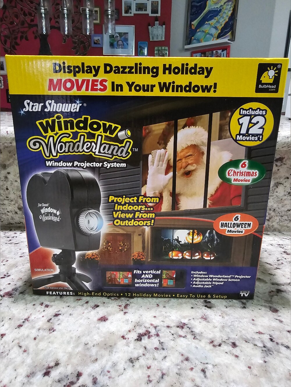 Star Shower Window Wonderland Window Projector System Christmas & Halloween NEW